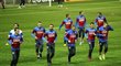 Čeští fotbalisté před kvalifikačním zápasem s Kazachstánem tvrdě trénují
