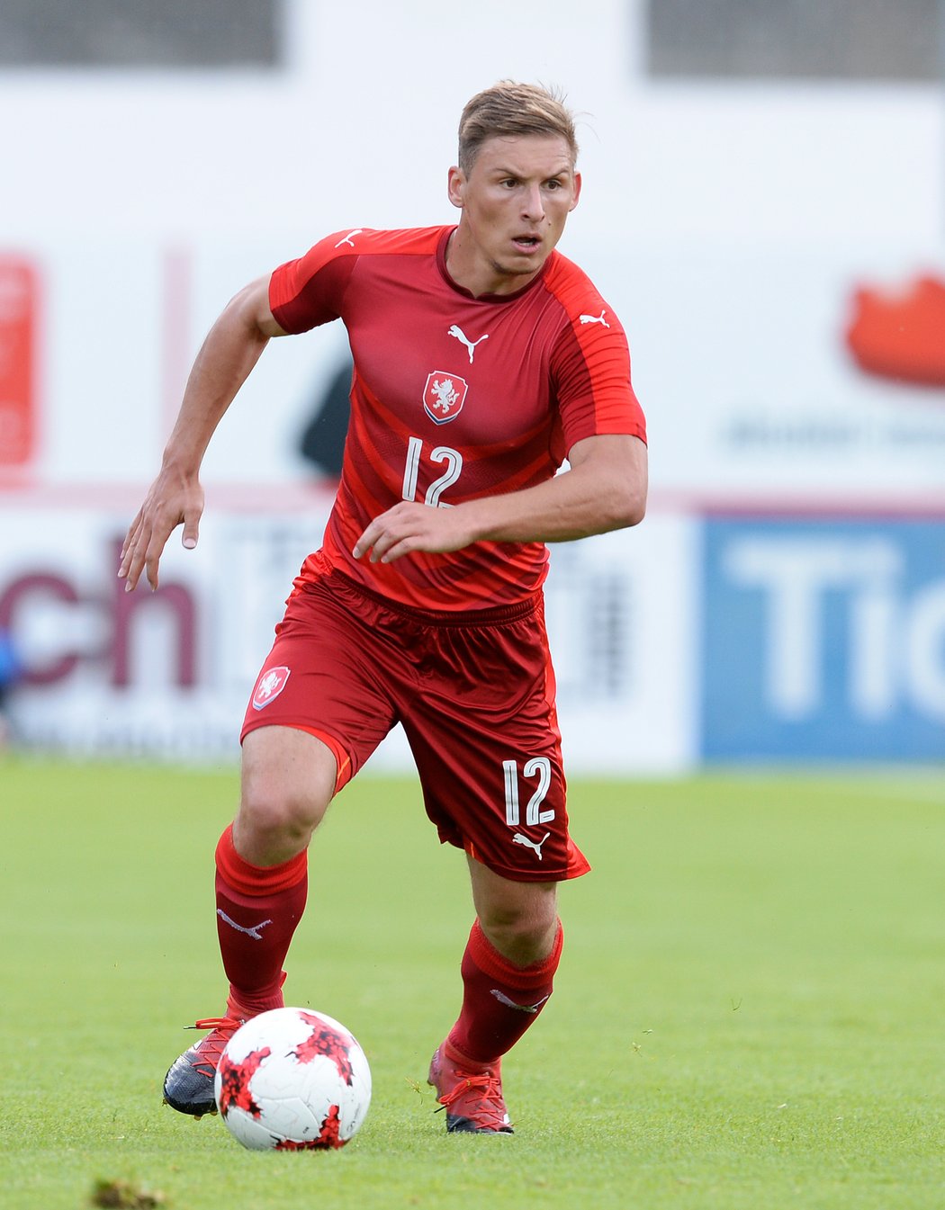 Michal Hubínek v dresu reprezentace do 21 let