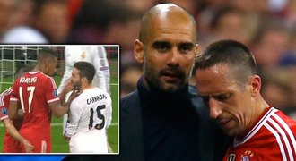 VIDEO: Místo gólů frustrace. Ribéry vlepil hráči Realu facku!
