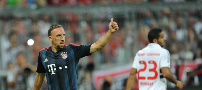 Hvězda Bayernu Franck Ribéry je velkou hrozbou pro jakéhokoliv soupeře