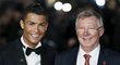 Cristiano Ronaldo a bývalý trenér Manchesteru United Alex Ferguson