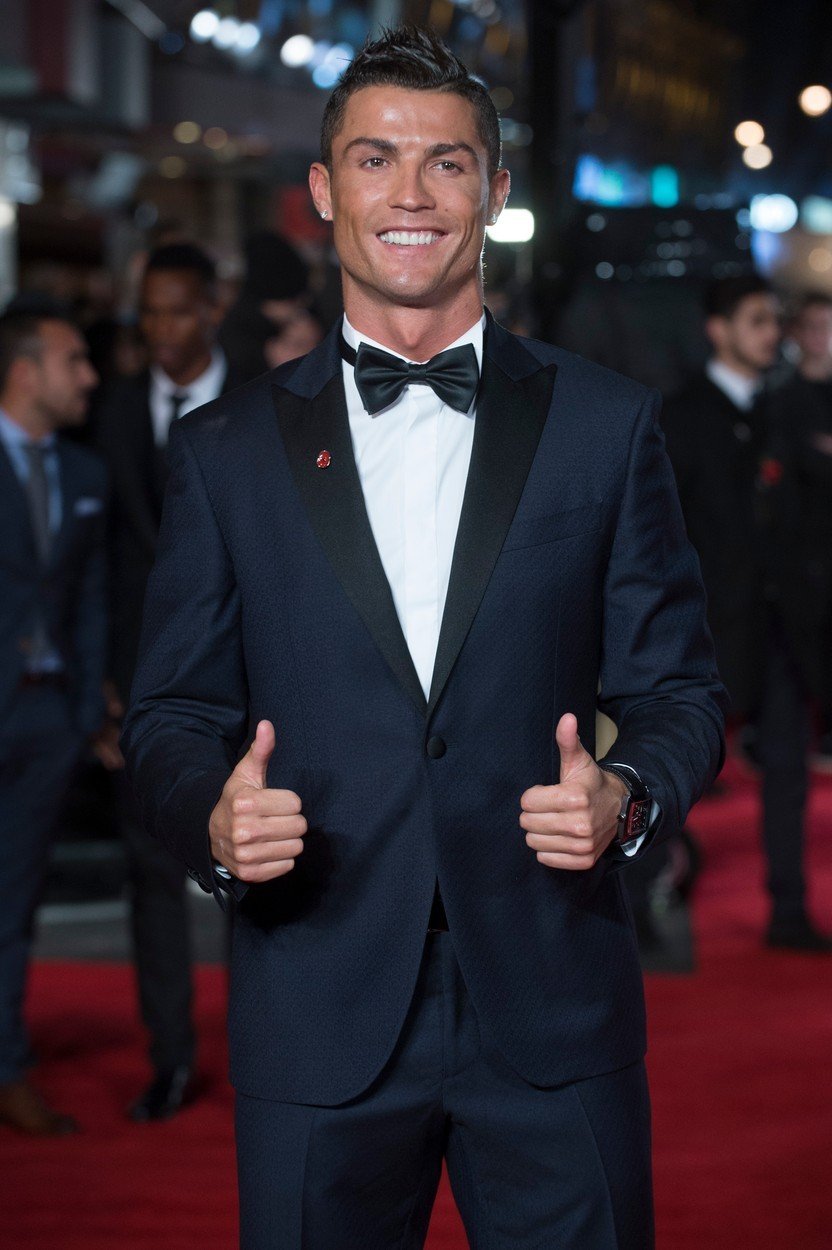 Cristiano Ronaldo si užíval premiéru svého filmu