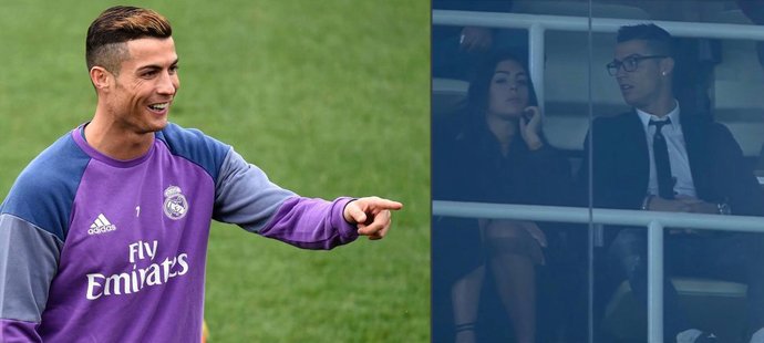 Cristiano Ronaldo si obarvil vlasy, při zápase Realu pak tokal se svou modelkou na tribuně