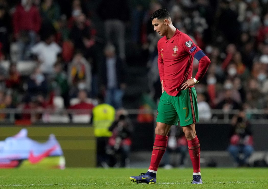 Portugalský kapitán Cristiano Ronaldo po neúspěšném utkání se Srbskem