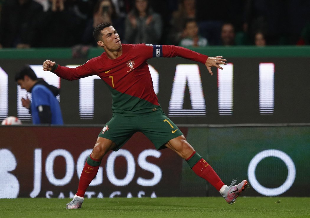 Cristiano Ronaldo se proti Lichtenštejnsku dvakrát prosadil