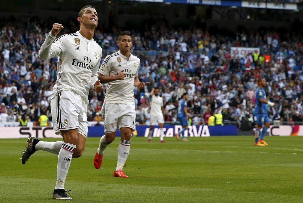 Cristiano Ronaldo si proti Getafe připsal již svůj osmý hattrick v sezoně