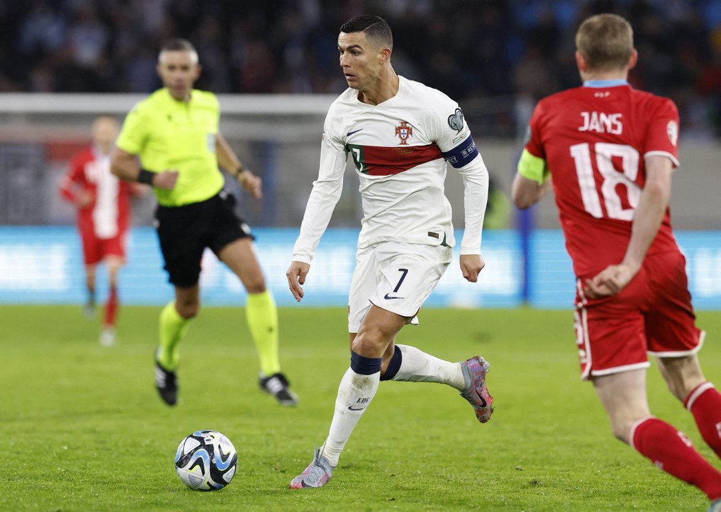 Cristiano Ronaldo dal Lucembursku dva góly