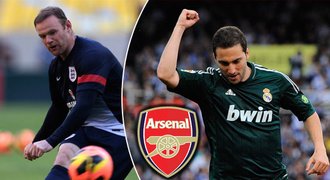 Arsenal si téměř plácl s Higuaínem, Rooney dává přednost Chelsea