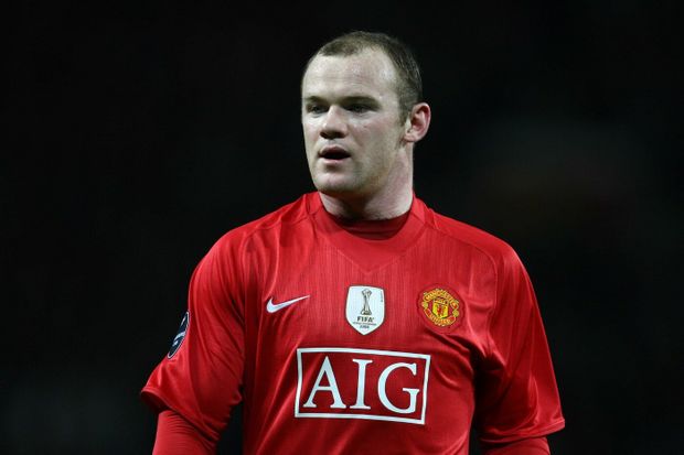 Wayne Rooney v dresu Manchesteru United Wayne Rooney v dresu Manchesteru United