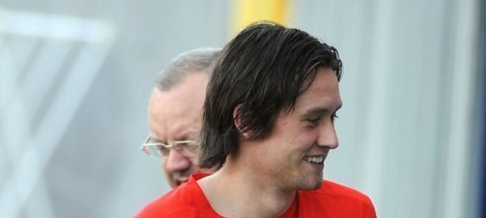 30.5.2008 - Tomáš Rosický na přípravném utkání se Skotskem.