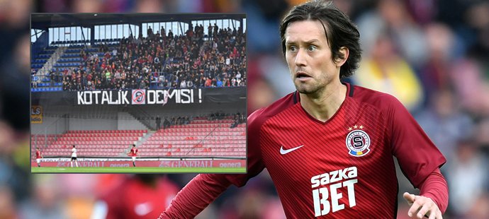 Tomáš Rosický se v utkání proti Karviné trefil poprvé po návratu na Letnou, kotel domácích ale branku neslavil