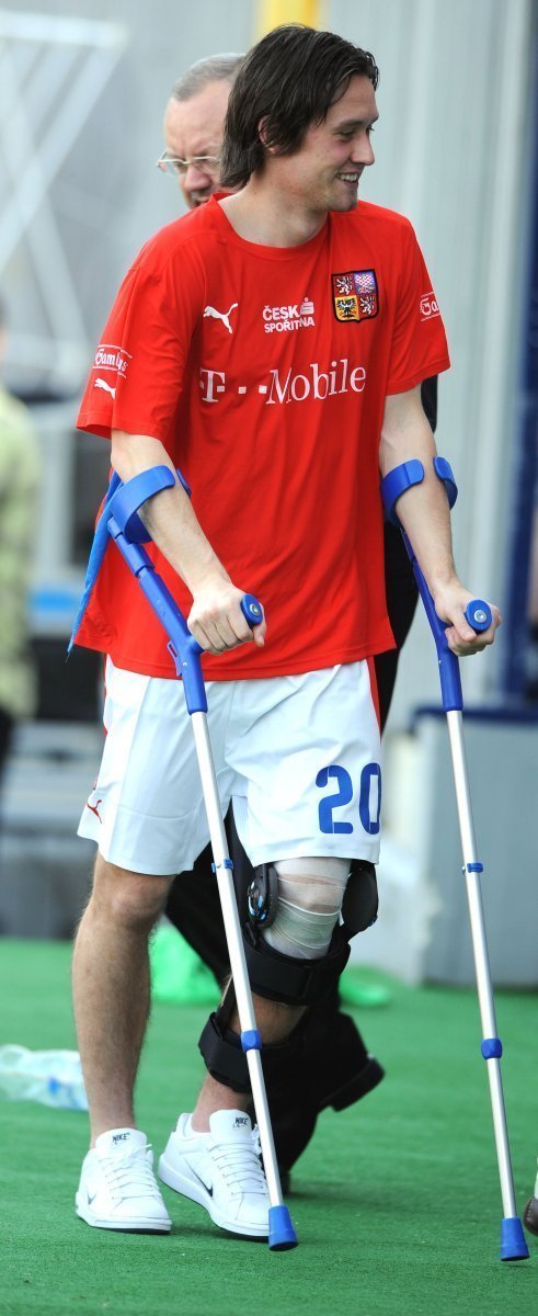 30.5.2008 - Tomáš Rosický na přípravném utkání se Skotskem.