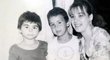 Vlevo malý Florin Nita se svojí rodinou - sestrou Doinou a matkou, která zemřela, když mu bylo 19 let