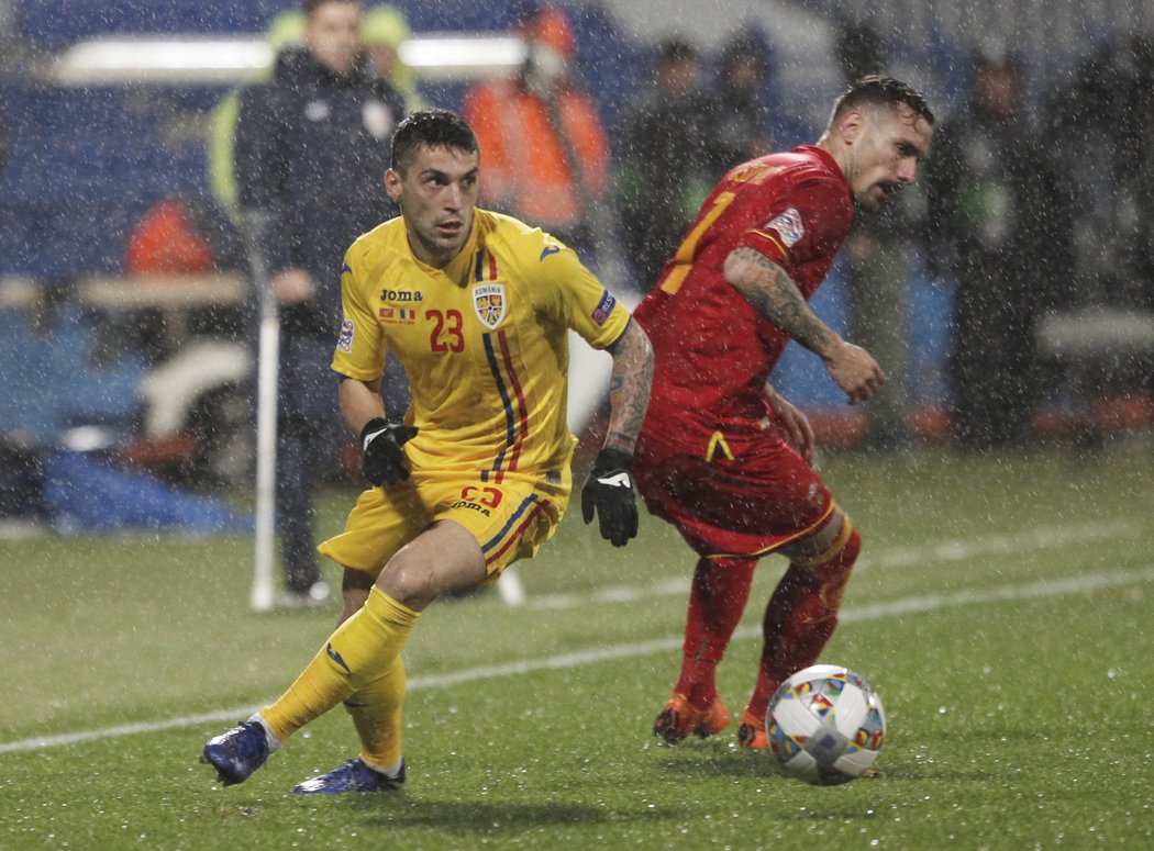 Záložník Sparty Nicolae Stanciu (23) opět nastoupil v základní sestavě rumunské reprezentace
