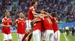 Fotbalisté Ruska zatím na domácím světovém šampionátu předvádějí skvělé výkony