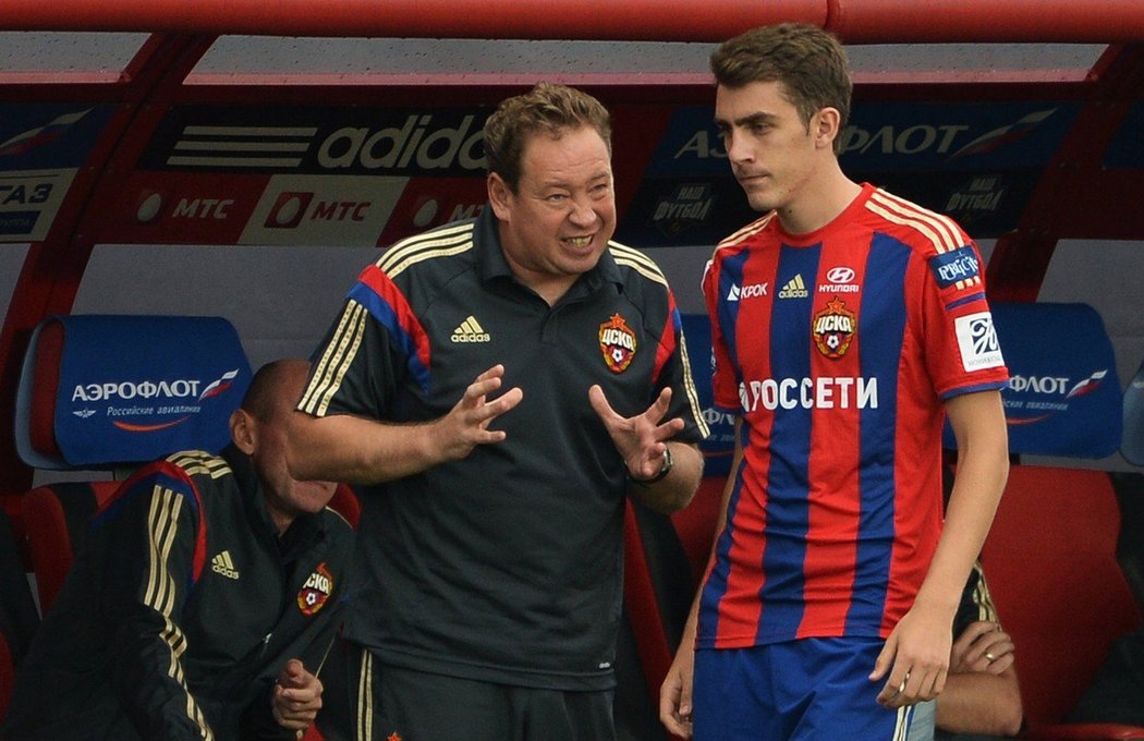 Útočník Konstantin Bazeljuk se chystá do utkání ještě v dresu CSKA Moskva