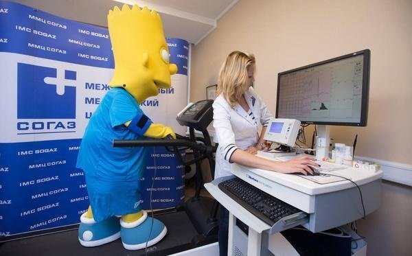 Bart na nutné lékařské prohlídce.