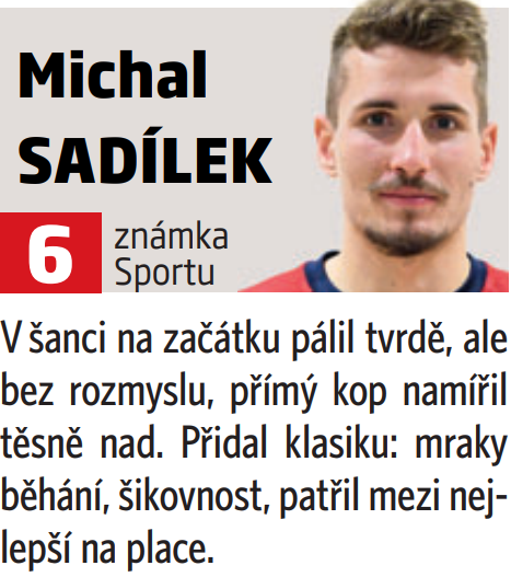 Michal Sadílek proti Walesu