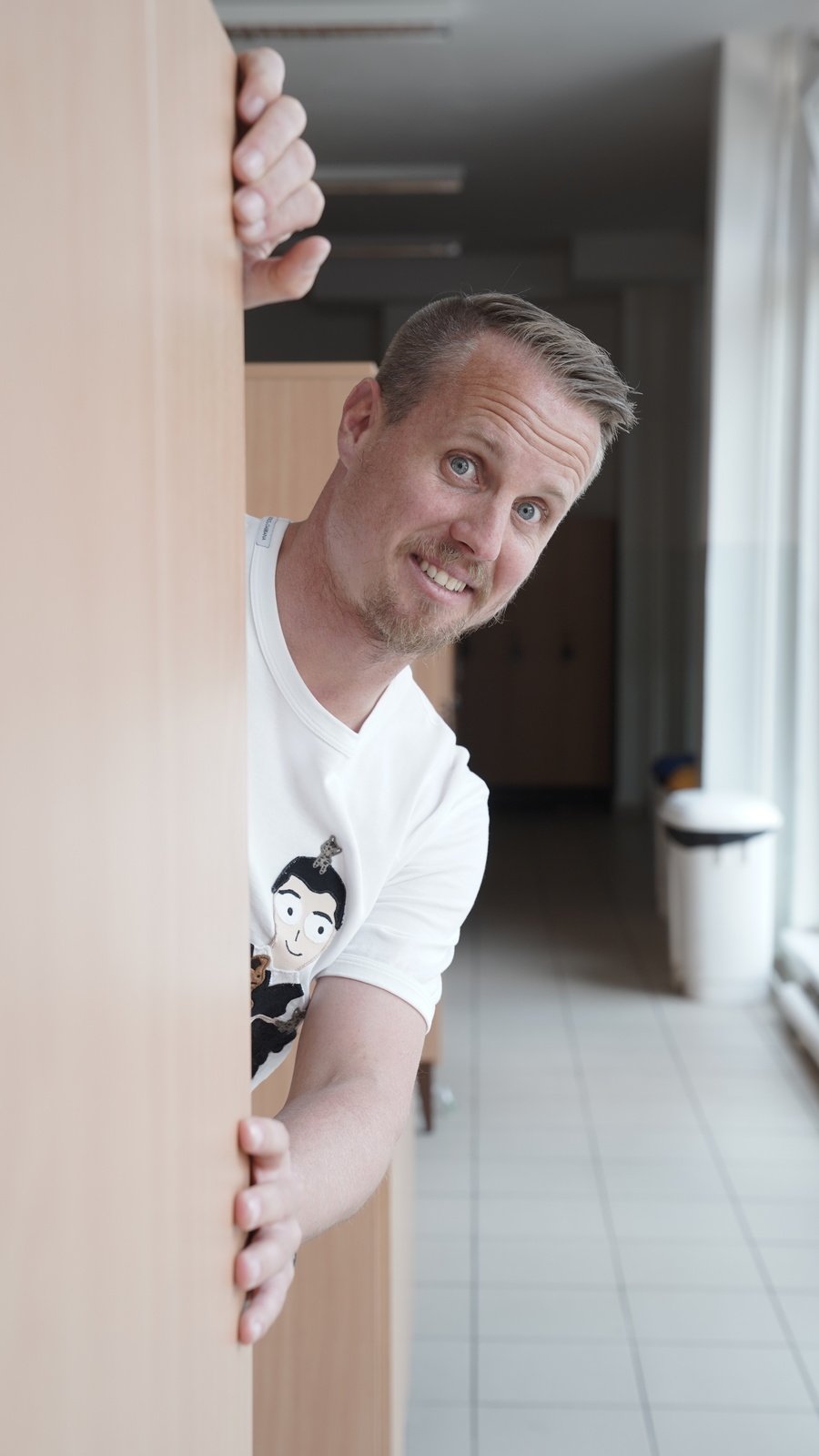 David Limberský během natáčení Limbovy šajtle.