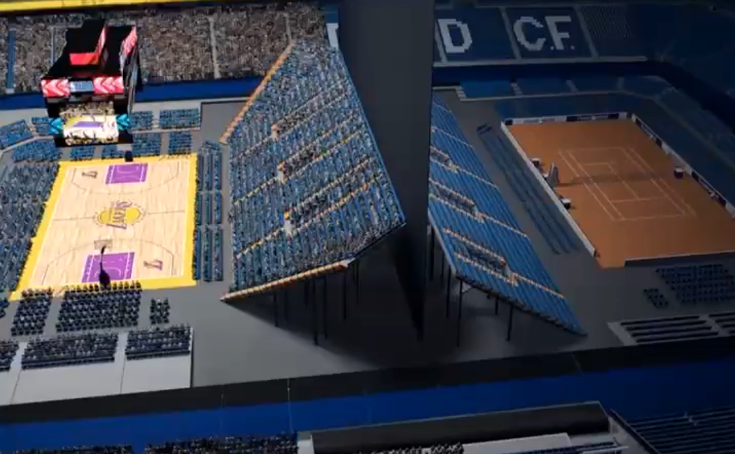 Na stadionu Santiago Bernabeu mohou vyrůst basketbalová hřiště nebo tenisové kurty