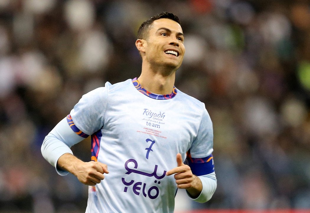 Cristiano Ronaldo si poprvé zahrál v Saúdské Arábii za výběr hvězd tamní ligy