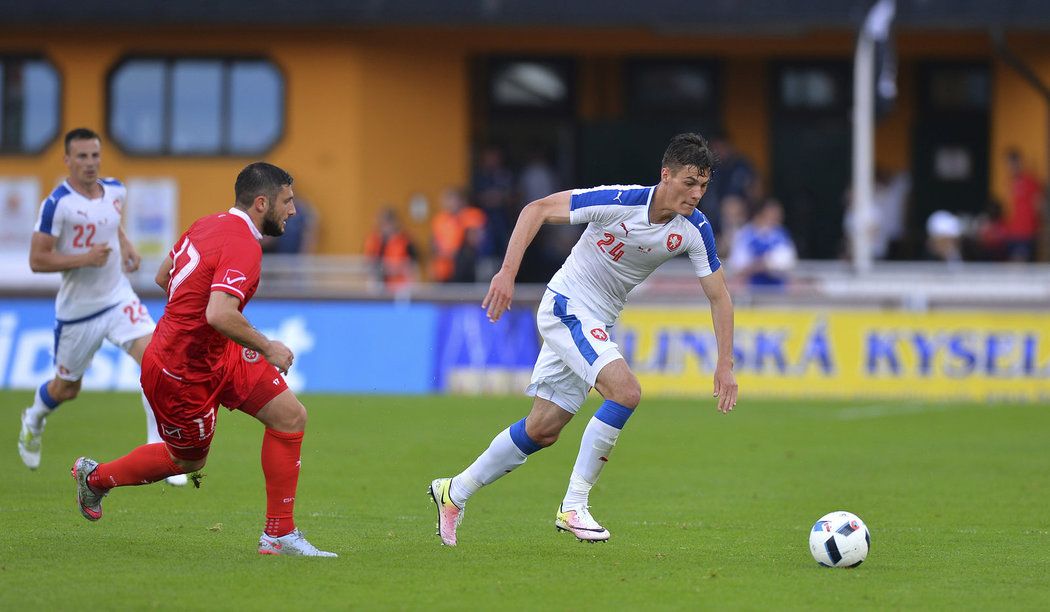 Patrik Schick se postaral o obě úvodní branky českého týmu