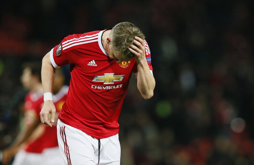 Bastian Schweinsteiger v dresu Manchesteru United