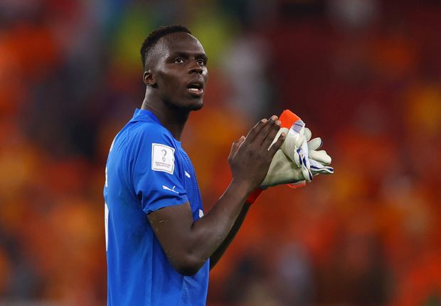 Édouard Mendy v dresu Senegalu Édouard Mendy v dresu Senegalu
