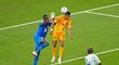 Cody Gakpo dává gól Nizozemska proti Senegalu
