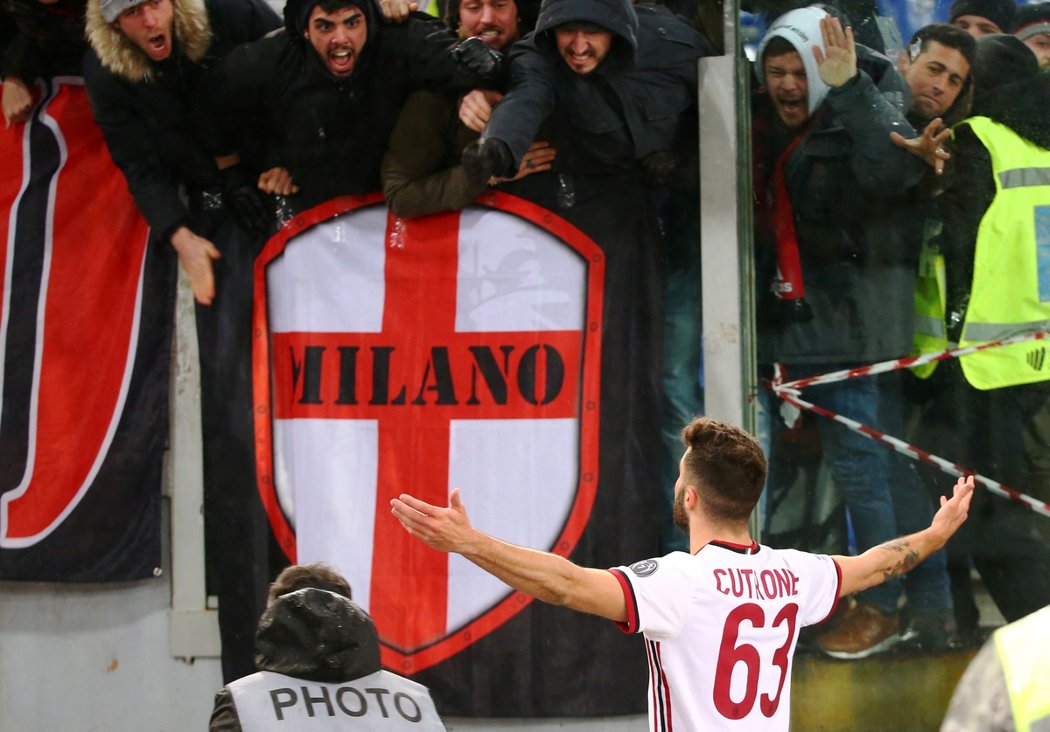 Cutrone poslal AC Milán na hřišti AS Řím do vedení