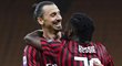 Radost Zlatana Ibrahimovice a Francka Kessieho. Milán i jejich zásluhou předvedl proti Juventusu fantastický obrat.