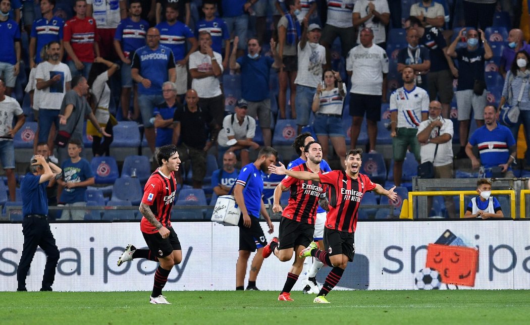 Jediný gól zápas mezi Sampdorií a AC vstřelil milánský útočník Brahim Díaz