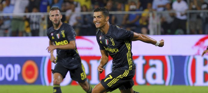 Cristiano Ronaldo svým třetím ligovým gólem rozhodl zápas s Frosinone