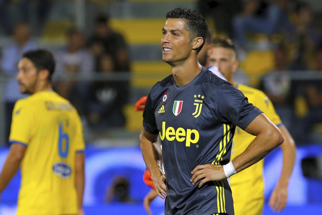 Cristiano Ronaldo svým třetím ligovým gólem rozhodl zápas s Frosinone