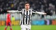 Federico Chiesa slaví vyrovnávací gól proti Neapoli