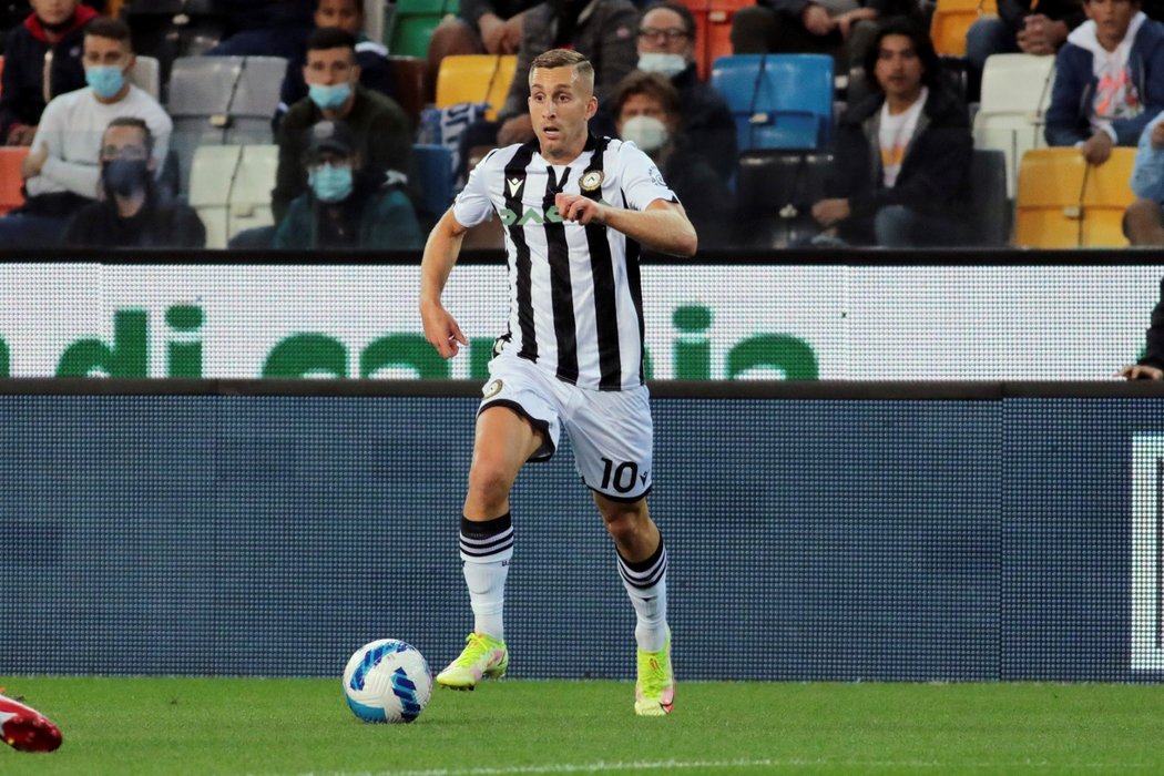 Gerard Deulofeu z Udinese v utkání proti Neapoli