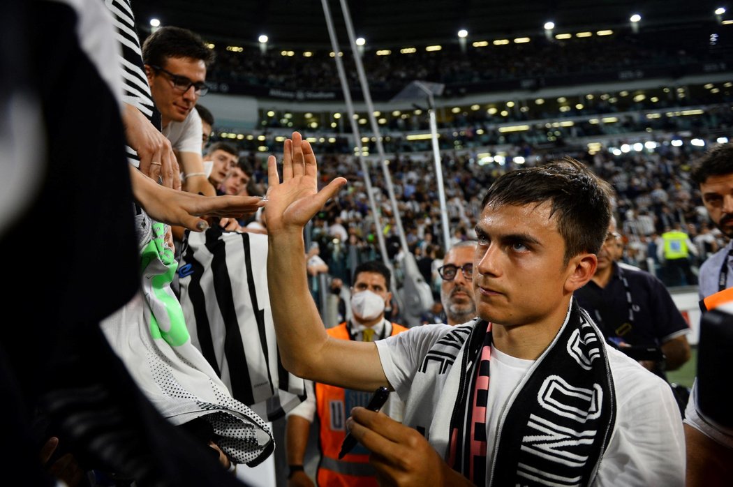 Paulo Dybala se loučí s fanoušky Juventusu