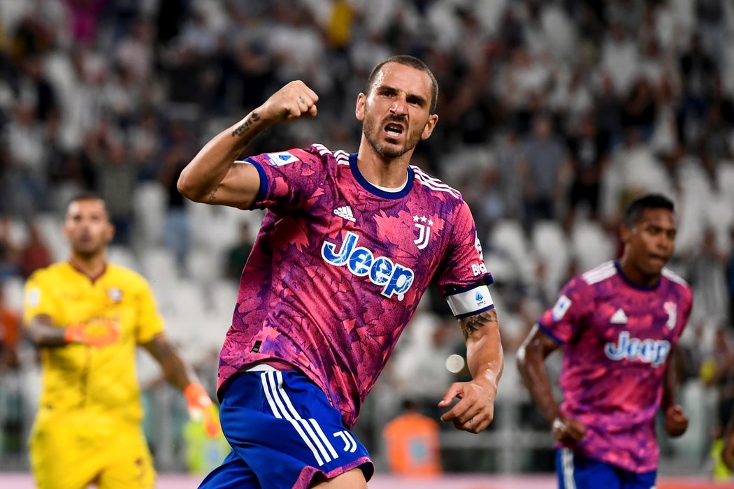 Bonucci se raduje z vyrovnávací trefy