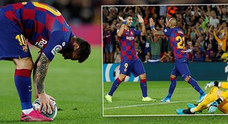 Nůžky, ťukec snů i génius Messi. Vaclík byl proti Barceloně bezmocný