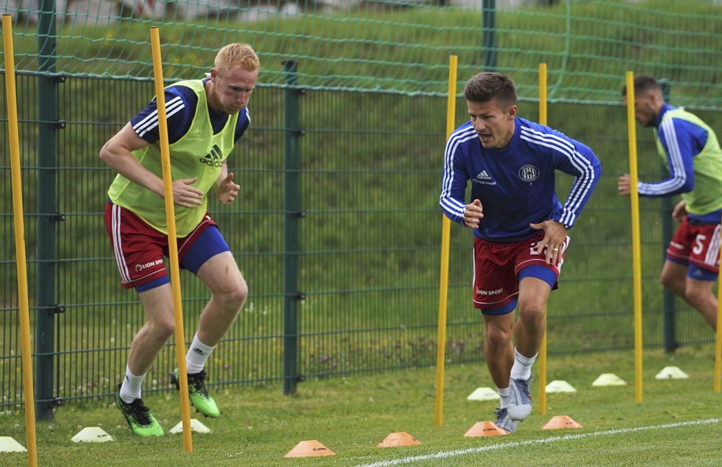 Václav Pilař na tréninku Sigmy Olomouc během letní přípravy