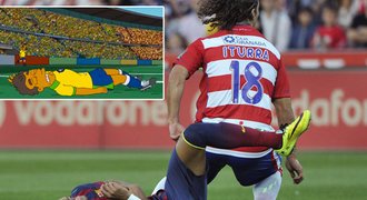 Neymar předvedl divadlo. Vysimuloval si roli v Simpsonech?