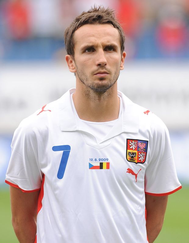 Tomáš Sivok v dresu národního týmu. Tomáš Sivok v dresu národního týmu.
