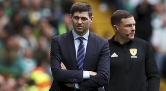 Gerrard jako trenér poprvé prohrál. Jeho Rangers nestačili v derby na Celtic