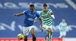 Alfredo Morelos v glasgowském derby proti Celtiku