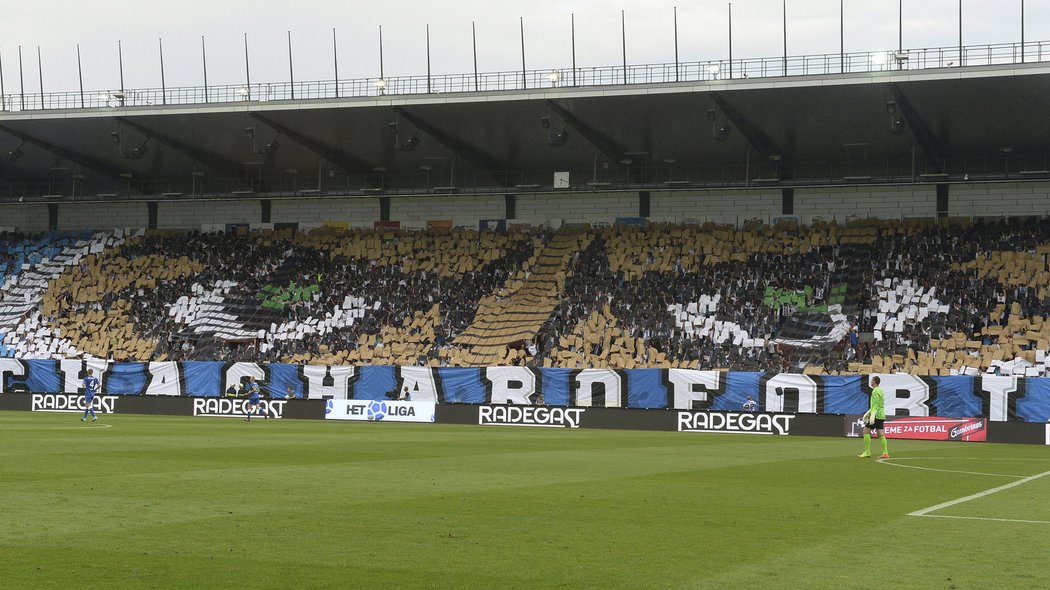 Chacharofobie - choreo baníkovců v zápase se Slavií