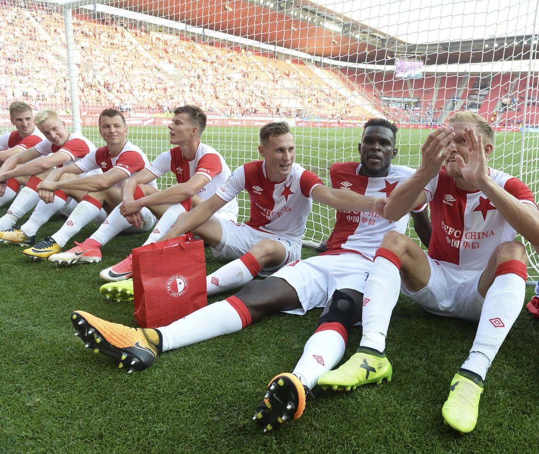 Fotbalisté Slavie v 5. ligovém kole rozdrtili Mladou Boleslav 4:0 a utnuli sérii bez vstřelené branky