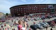 Stadion Slavie při své premiéře