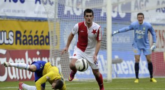 Slavia přišla o třetí výhru v řadě těsně před koncem, Teplice mají bod