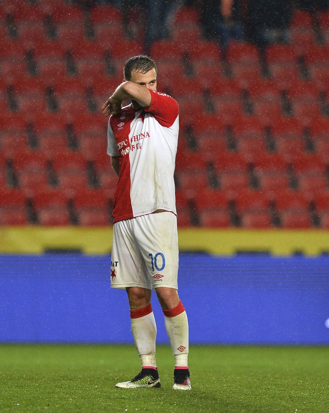 Josef Hušbauer v dresu Slavie