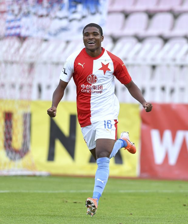 Joao Felipe při svém debutu za áčko Slavie zaujal Joao Felipe při svém debutu za áčko Slavie zaujal